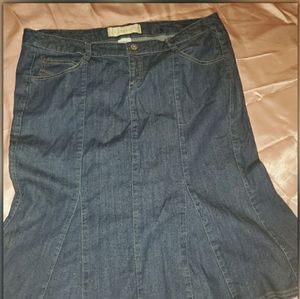 3 for $25 Below Knee denim skirt